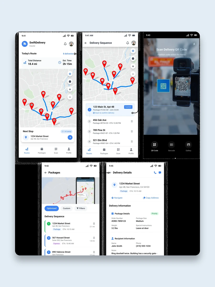 Courier Maps offline