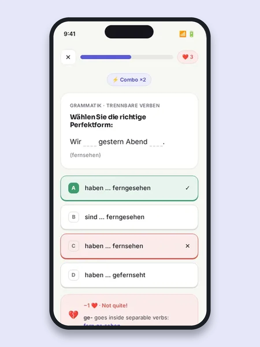 Verbly quiz game