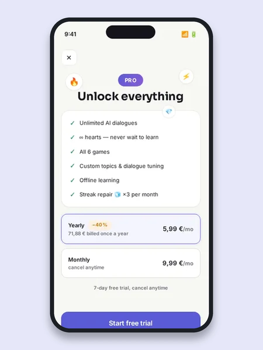Verbly paywall