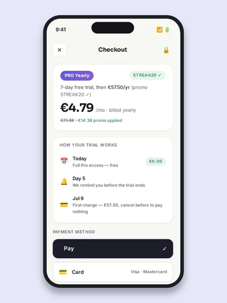 Verbly checkout