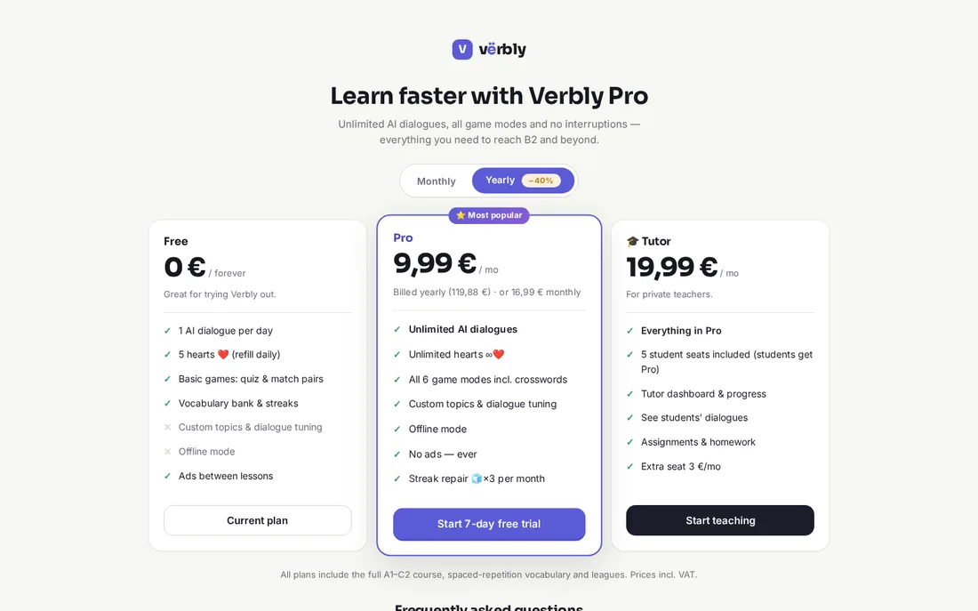 Pricing